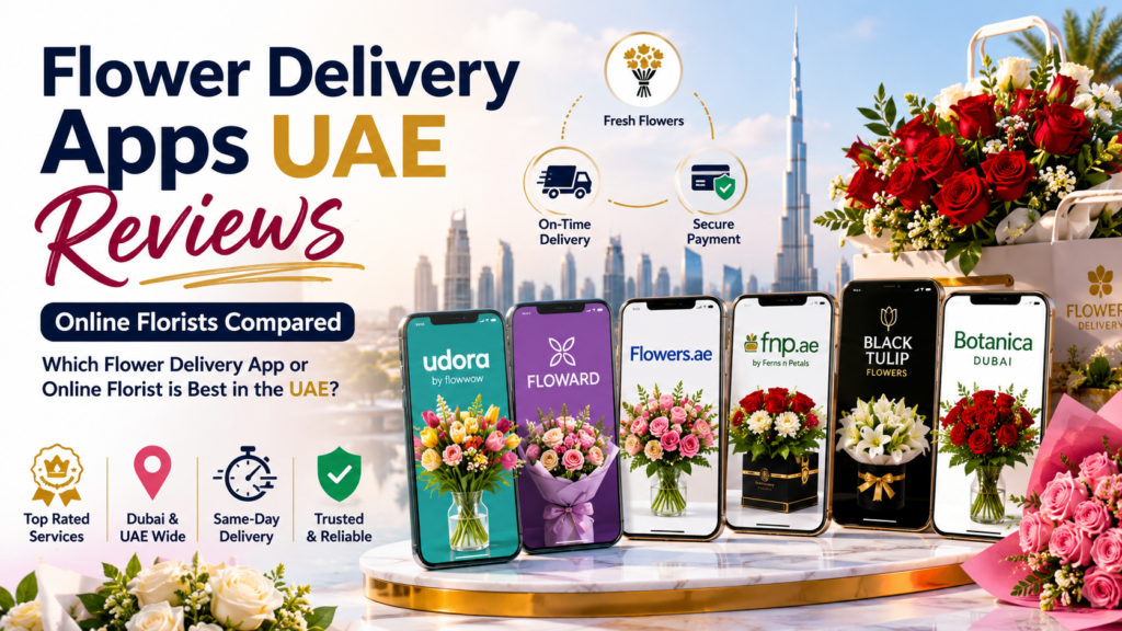 flower delivery apps UAE reviews comparing online florists and flower delivery services