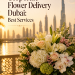 corporate flower delivery Dubai comparison with premium office bouquets and business gifting
