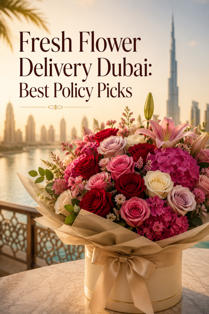 fresh flower delivery Dubai comparison with premium bouquets and freshness policy