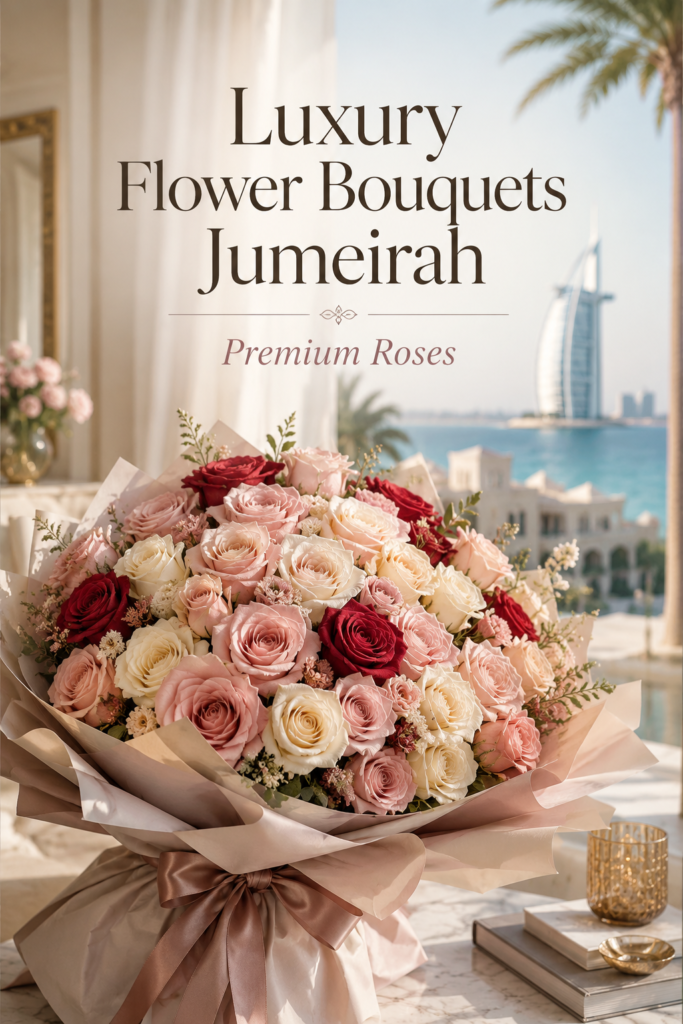 luxury flower bouquets Jumeirah with imported roses and premium floral arrangements